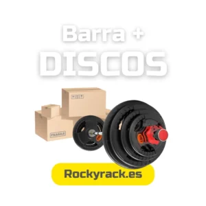 Barra + Discos + Cierres 3 Agarres [LOTES]
