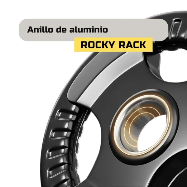 Discos 3 AGARRES Caucho - Con Anillo [de 1,25 a 25kg]