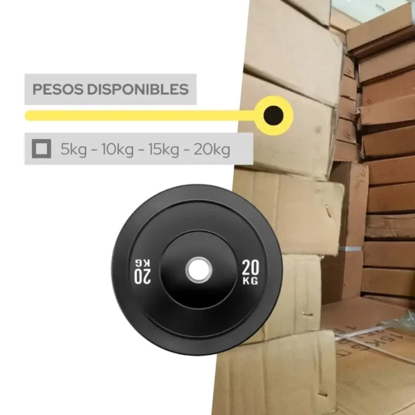 LOTE BUMPERS [100kg + Barra]