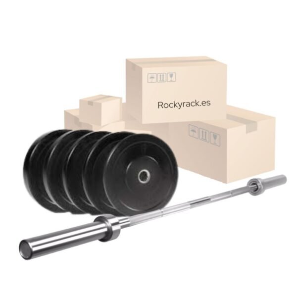LOTE: Barra + Discos [90Kg]