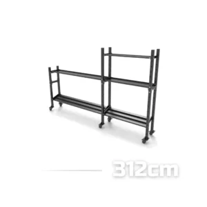 Mueble con RUEDAS Completo de 2 módulos