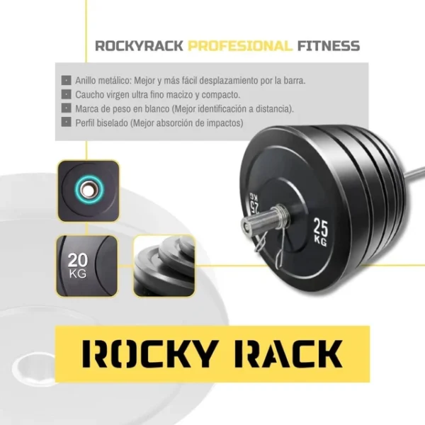 LOTE BUMPERS [100kg + Barra]